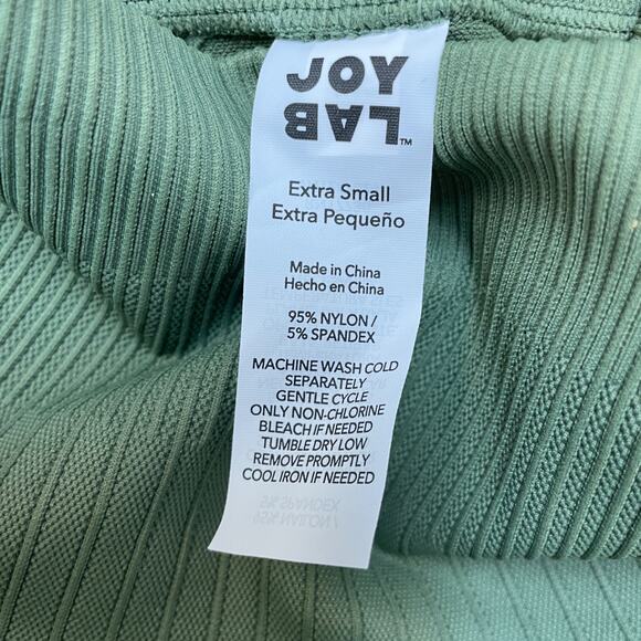 Joylab Women's High Waisted Moisture-Wicking Ribbed Leggings Size XS - Picture 4 of 4